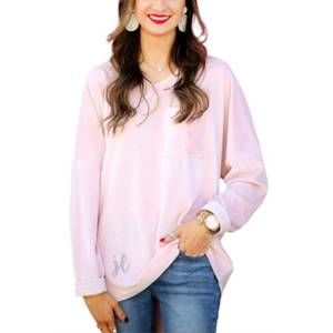 NEW JESS LEA blushing over you velvet top in blush
